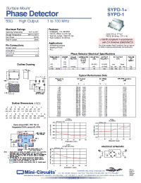 Datasheet SYPD-1+ manufacturer Mini-Circuits